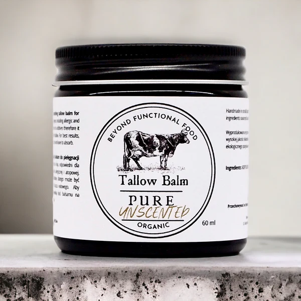 Naturalus Tallow kremas (bekvapis), 60ml